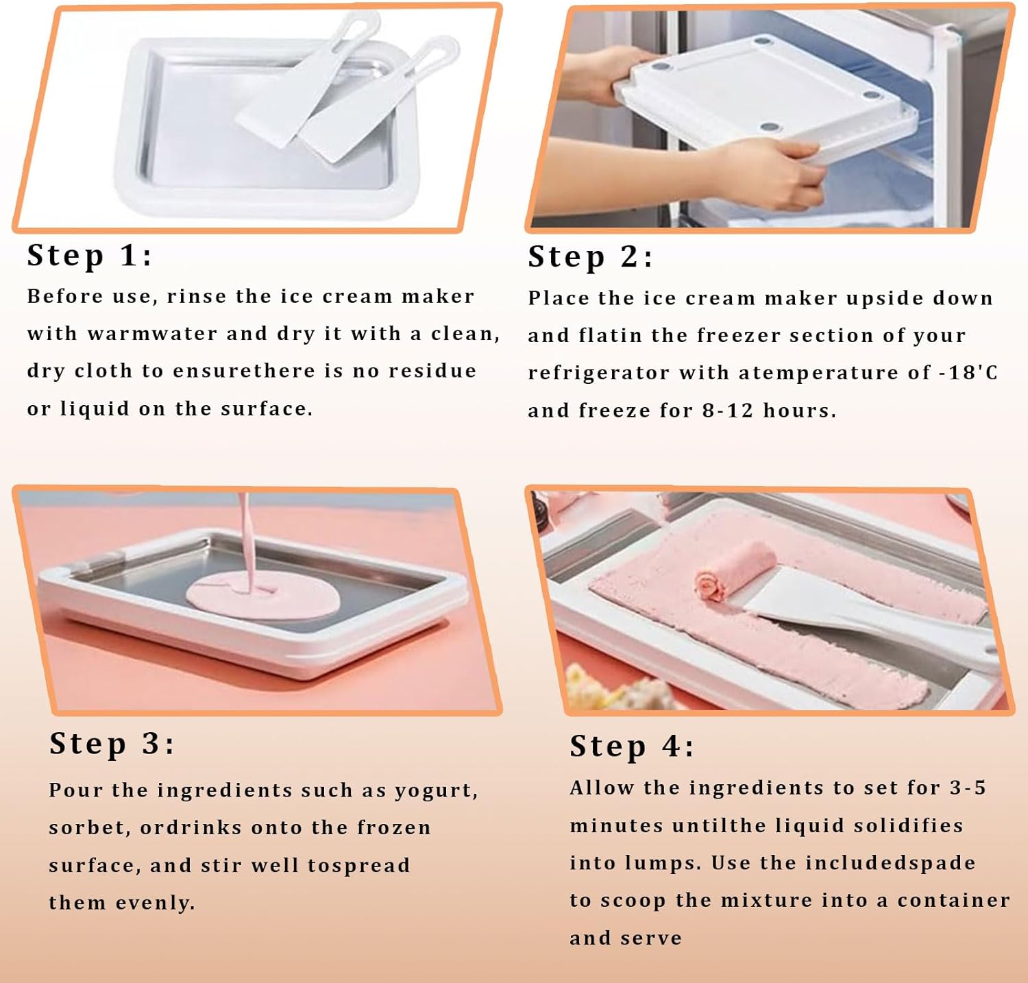 Rolled Ice cream maker